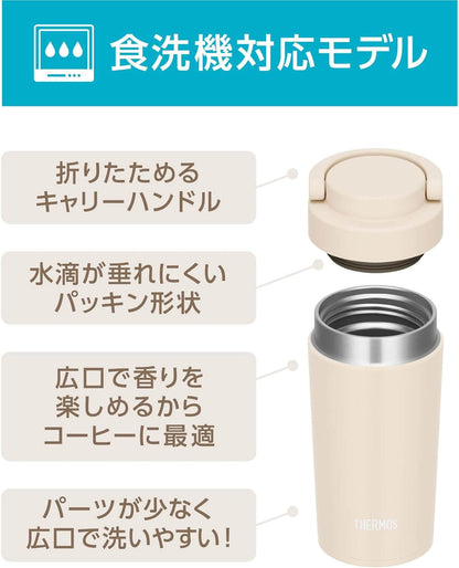 Thermos Vacuum Insulated Tumbler with Handle, Dishwasher Safe JOV-321 IV