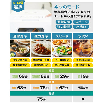 Dish Washer Rakua mini TK-MDW22W - imy Shop Japan