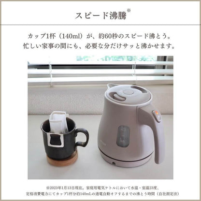 Electric Kettle ＜QUICK＆SAFE＋＞0.8L, Limited Edition PCM-N080CB