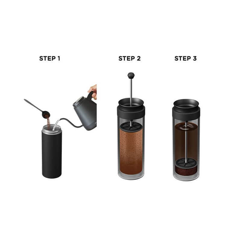 COFFEE PRESS BOTTLE "COTTLE" VCB-10 - imy Shop Japan