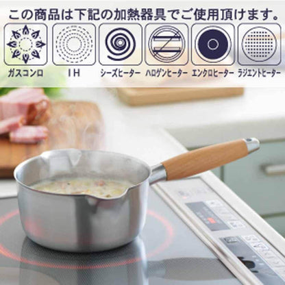 akita Yukihira Saucepan 18cm PD3001 - imy Shop Japan