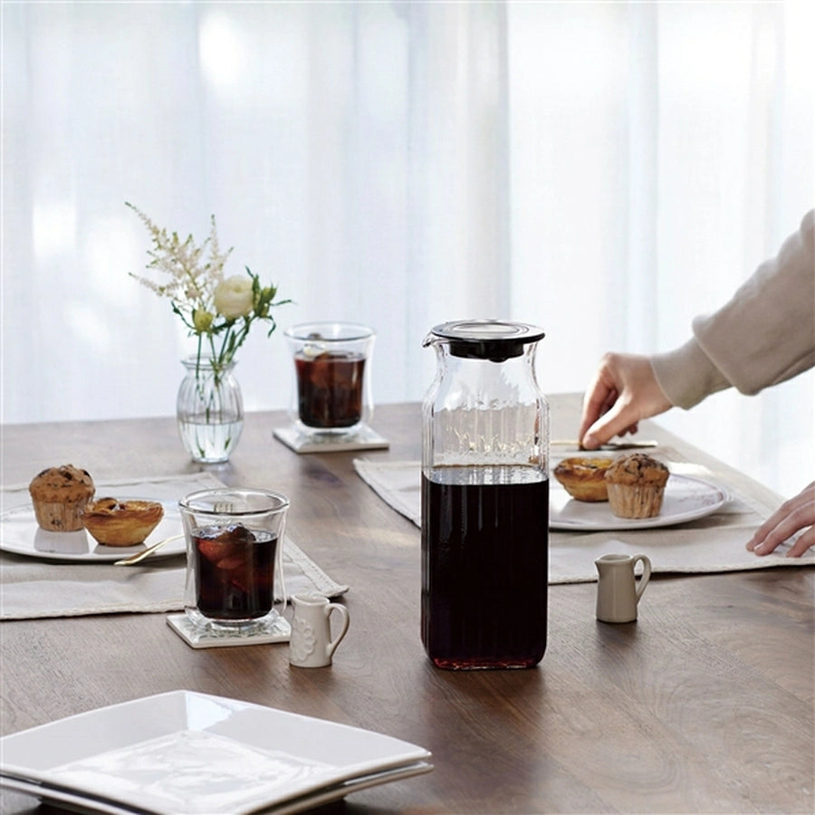 Cold Brew Coffee and Tea Square Server 1L with Filter T296KF2-BK - imy Shop Japan