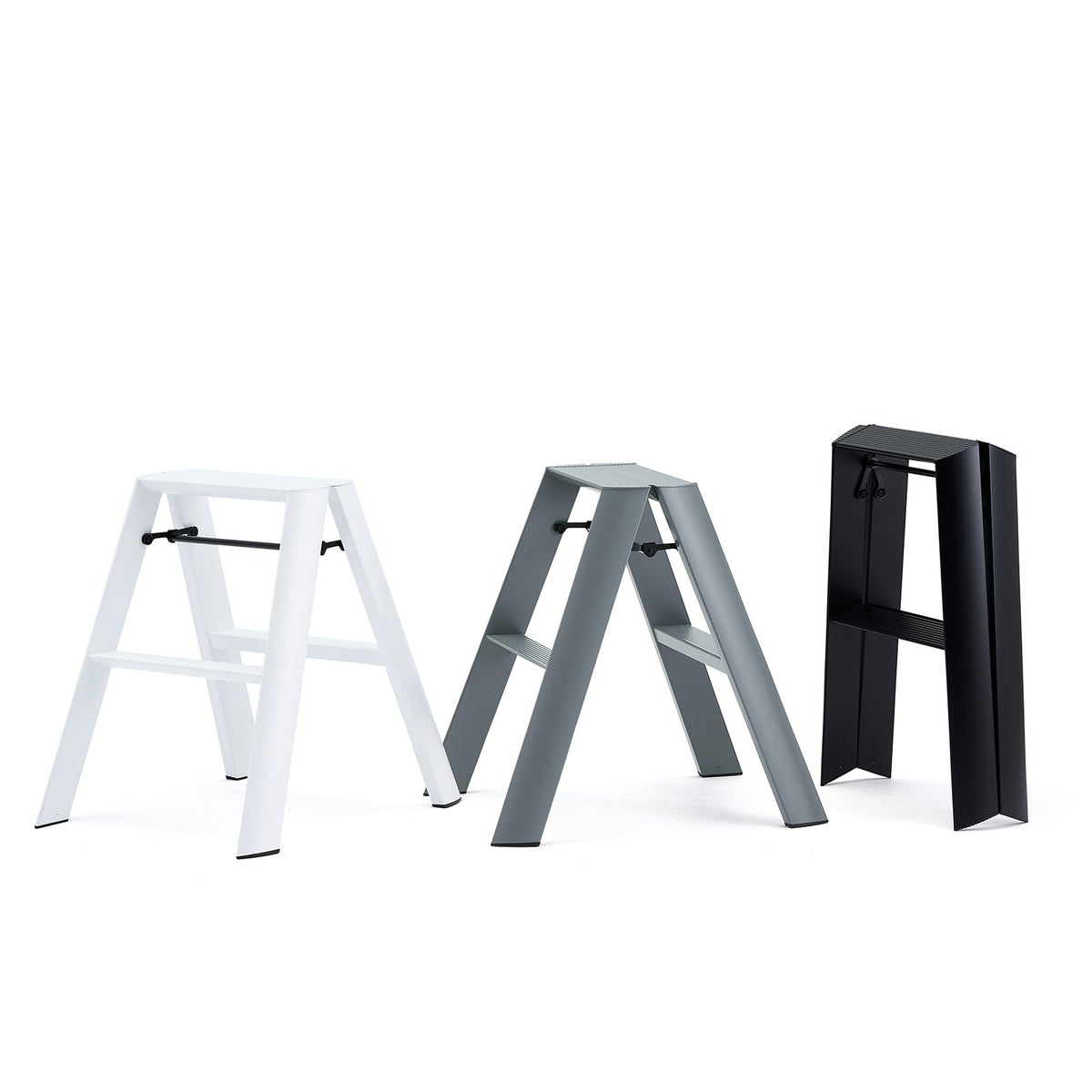 lucano 2-Step Folding Step Stool Standard ML2-a WH