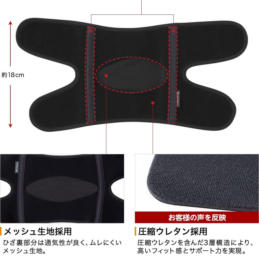 Metax Supporter Knee Middle AP23300 - imy Shop Japan