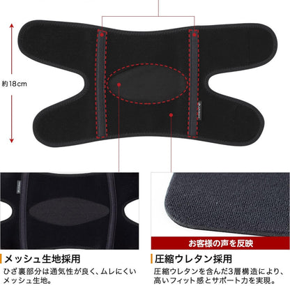 Metax Supporter Knee Middle AP23300 - imy Shop Japan